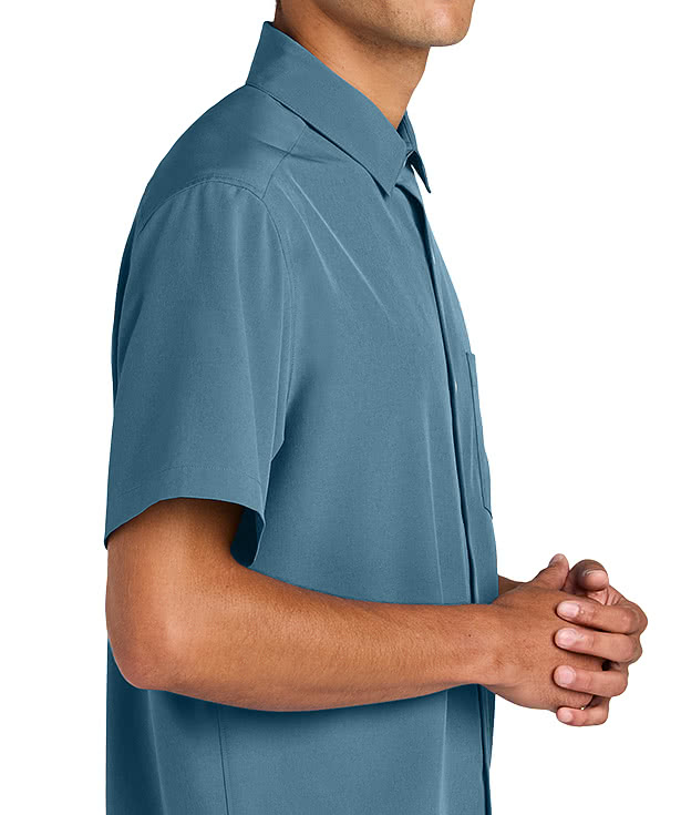 Mercer+Mettle Capital Tech Easy Care Short Sleeve Work Shirt