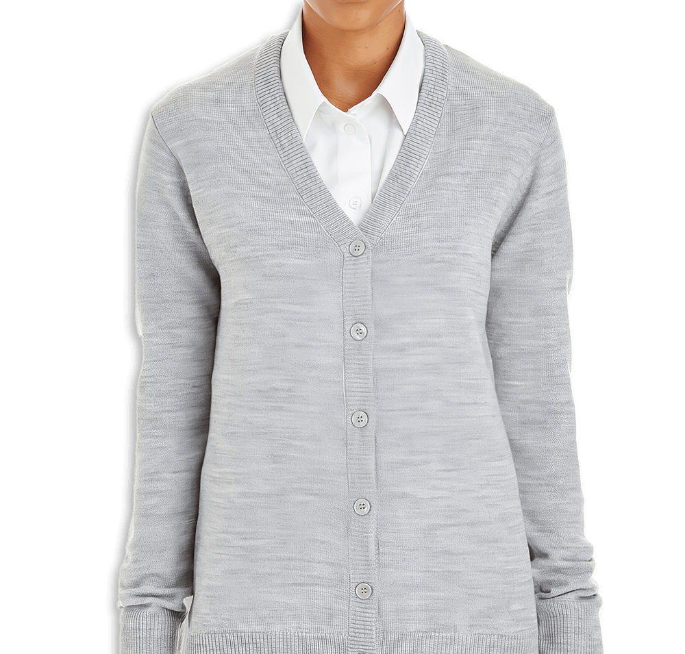 Harriton Women's Pilbloc V-Neck Button-Up Cardigan - Printed-default