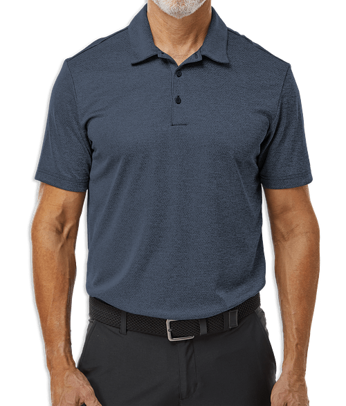 Burnside Dawn to Dusk Recycled Performance Polo in Heather Ink Blue