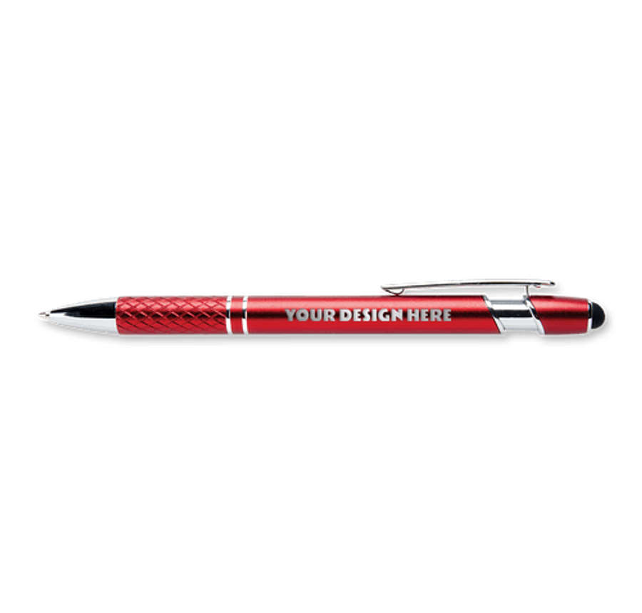 Laser Engraved Textari Diamond Etched Grip Stylus Pen (black ink) in Cinnamon