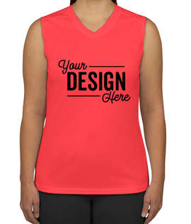 Badger B-Dry Women's Sleeveless Performance Shirt - Color: Hot Coral