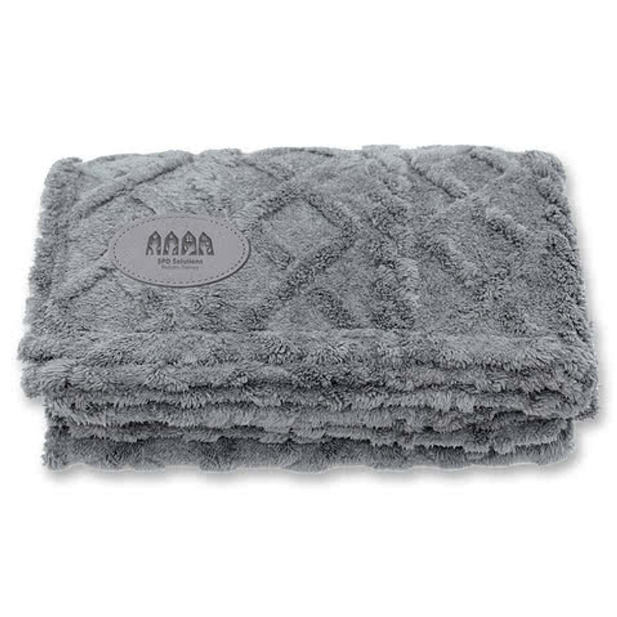Legacy Recycled Sherpa Fleece Blanket in Navy blue