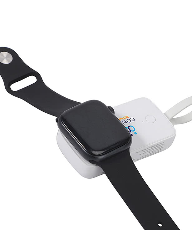 Baron 2,000 mAh Power Bank with Watch Charger & Built-In Cable