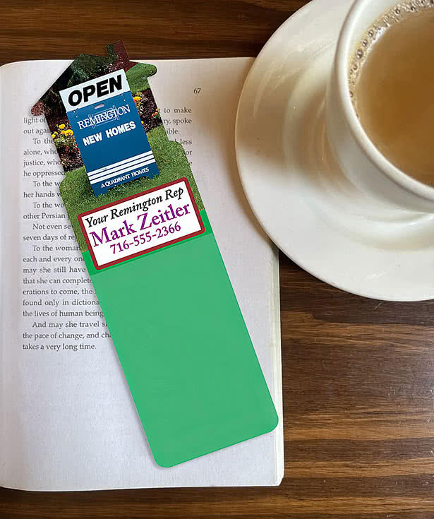 Full Color House Shaped Bookmark