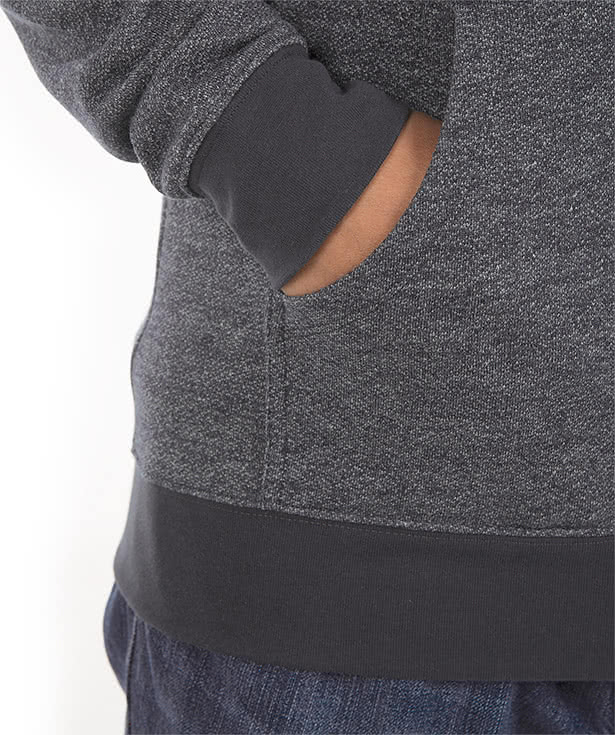 Next Level Melange Zip Hoodie