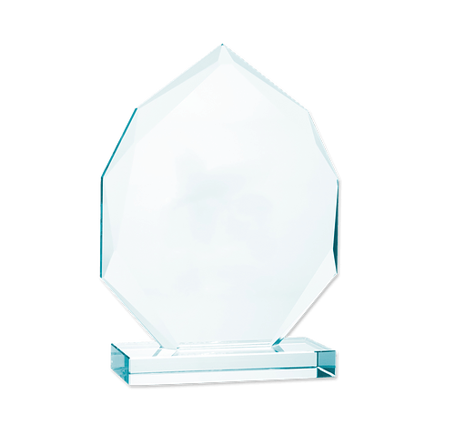 Laser Engraved Medium Jade Eclipse Award in Jade