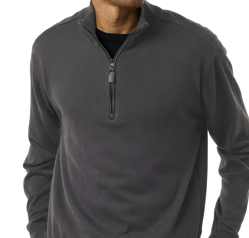 Devon & Jones New Classics Recycled Quarter Zip Sweater-default