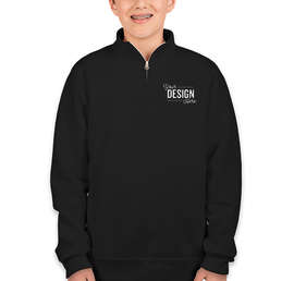 Jerzees Youth Nublend Quarter Zip Sweatshirt - Color: Black