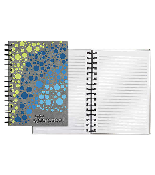 Castelli Debossed WireO Chia Medio Spiral Hard Cover Notebook