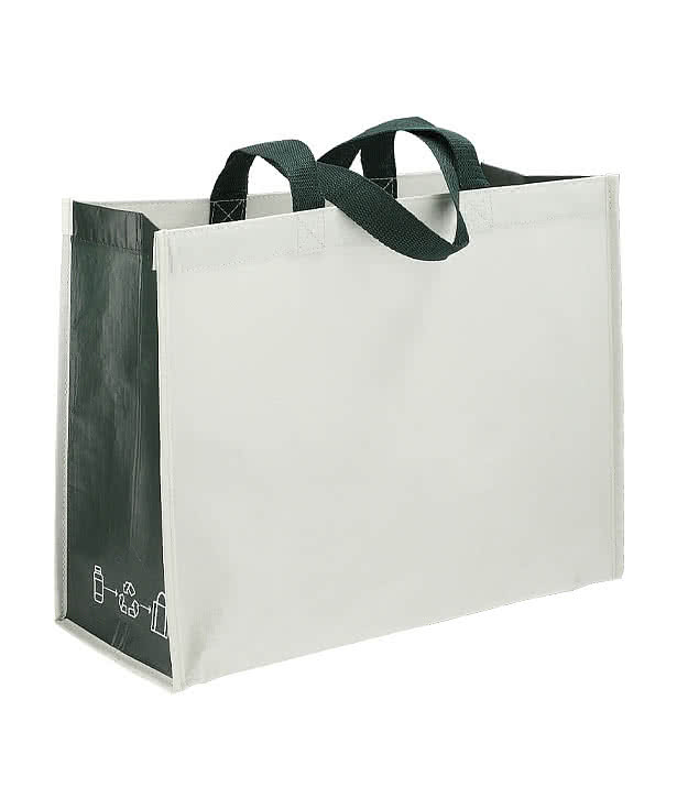 Recycled Matte Laminated Shopper Tote Bag