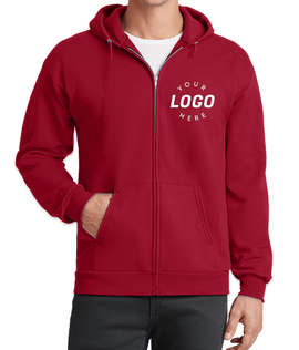 Port & Company Core Zip Hoodie - Color: Red