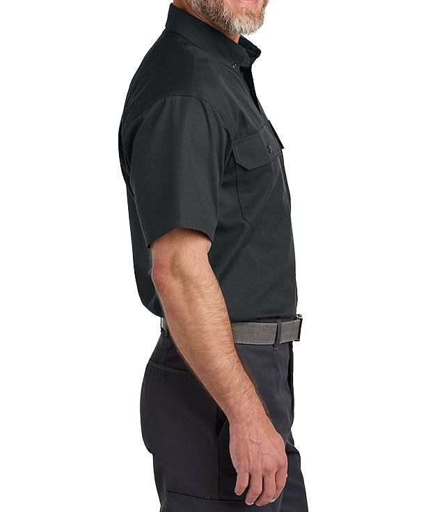 Custom CornerStone Select Ripstop Short Sleeve Work Shirt - Design
