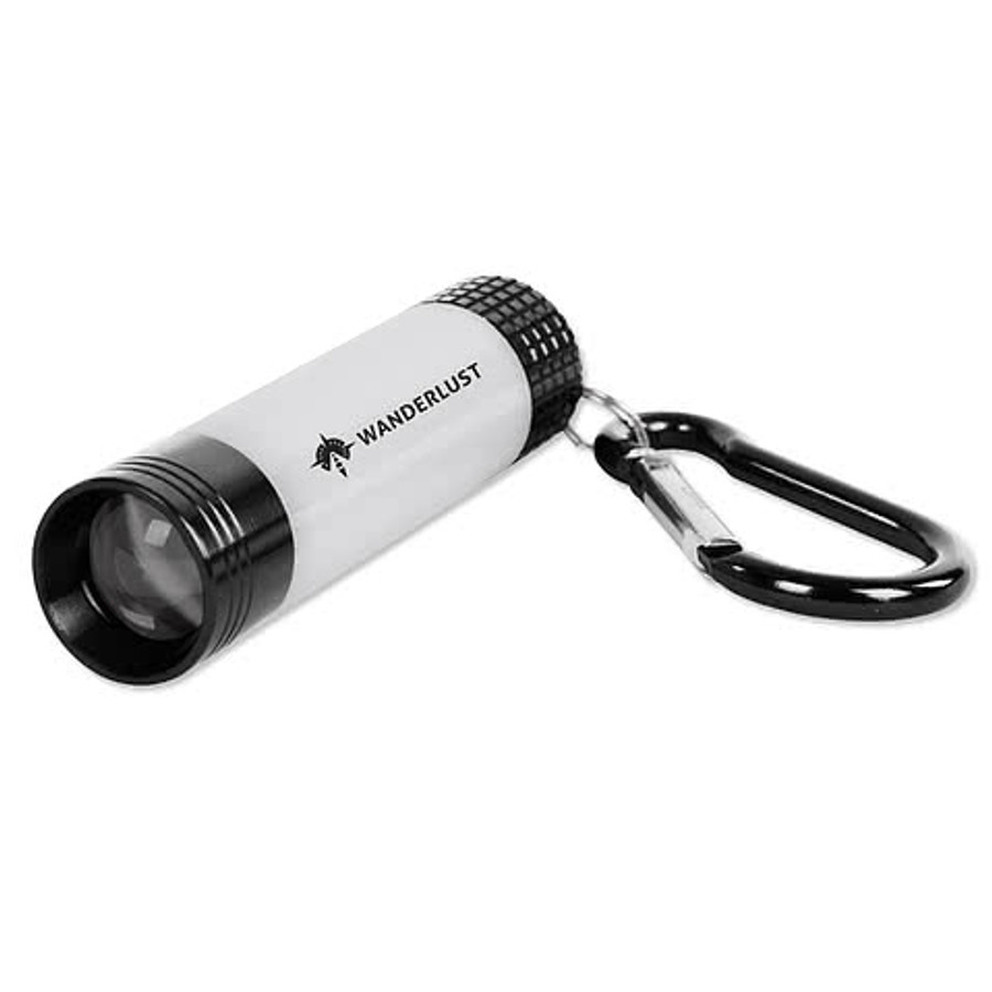 Mini Lantern Flashlight Keychain in Black