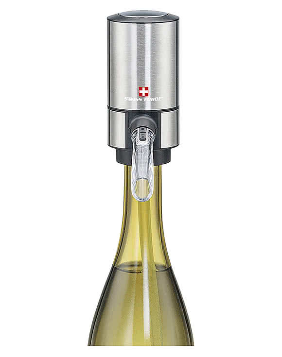 Laser Engraved Swiss Force Wine Aerator and Dispenser
