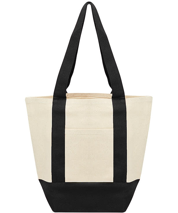 Full Color Starboard Small Recycled Cotton Canvas Tote Bag