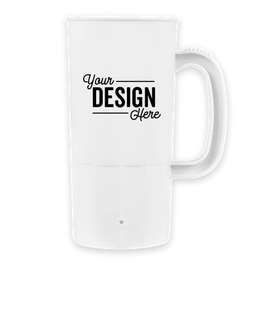 22 oz. Plastic Beverage Mug - Color: White