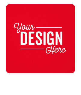 Square Cardboard Coaster - Color: Red