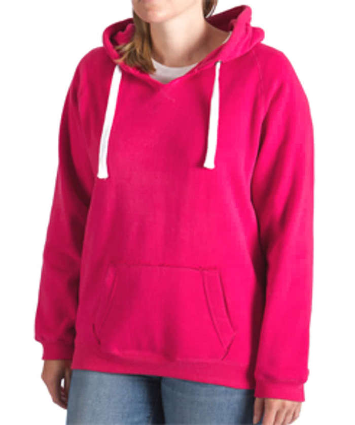 J. America Women's V-Neck Pullover Hoodie