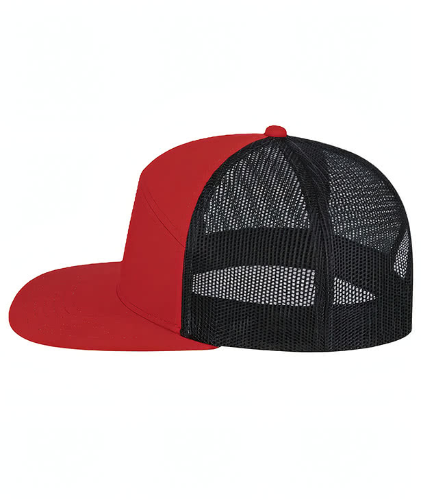 Blue Generation Seven Panel Snapback Trucker Hat -  Printed
