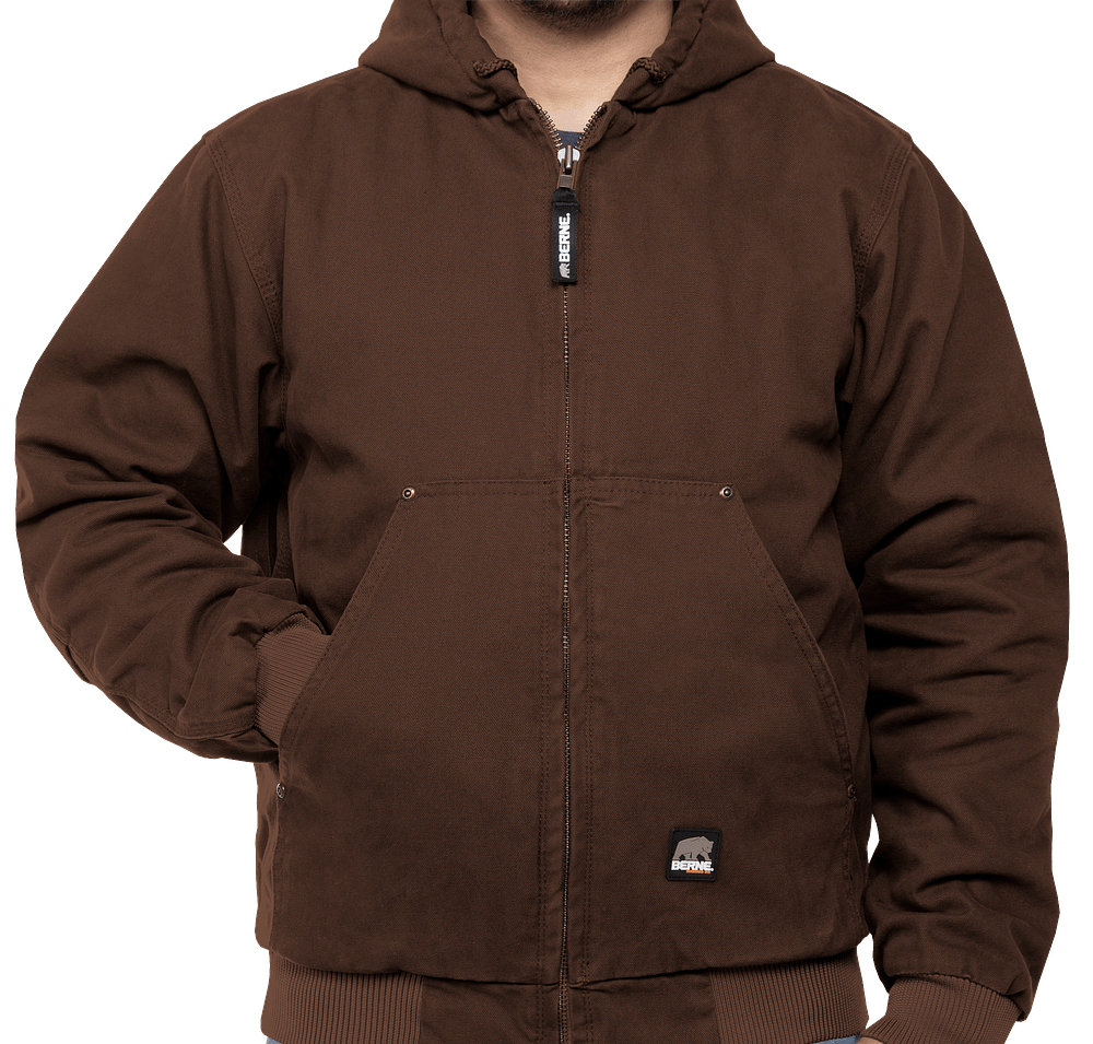 Berne Highland Washed Cotton Duck Hooded Jacket-default