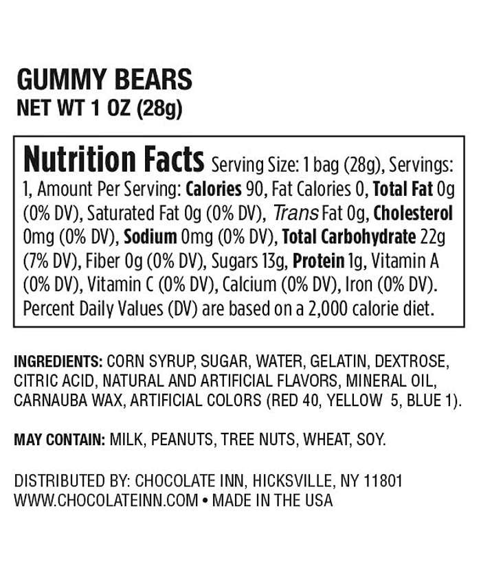 Gummy Bears Promo Pack Candy Bag