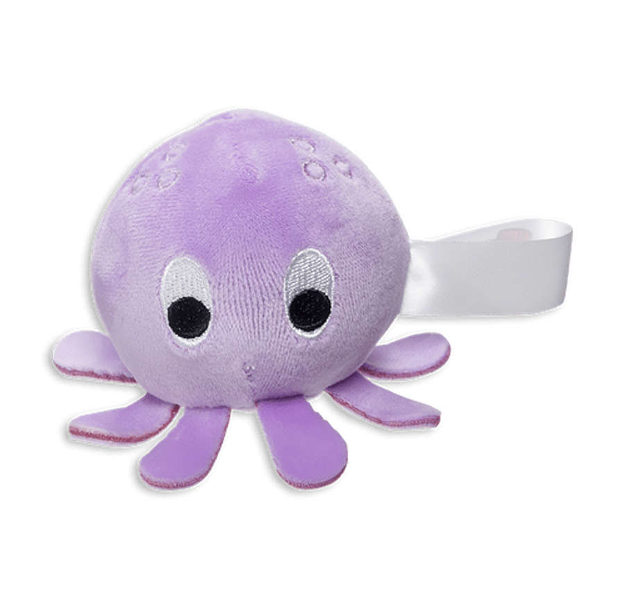 Stress Busters Squid Plush Gel Stress Reliever in Purple