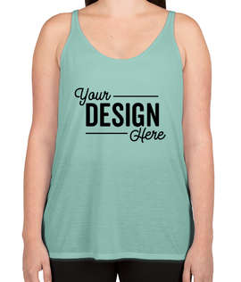 Bella + Canvas Women's Flowy Tank - Color: Dusty Blue