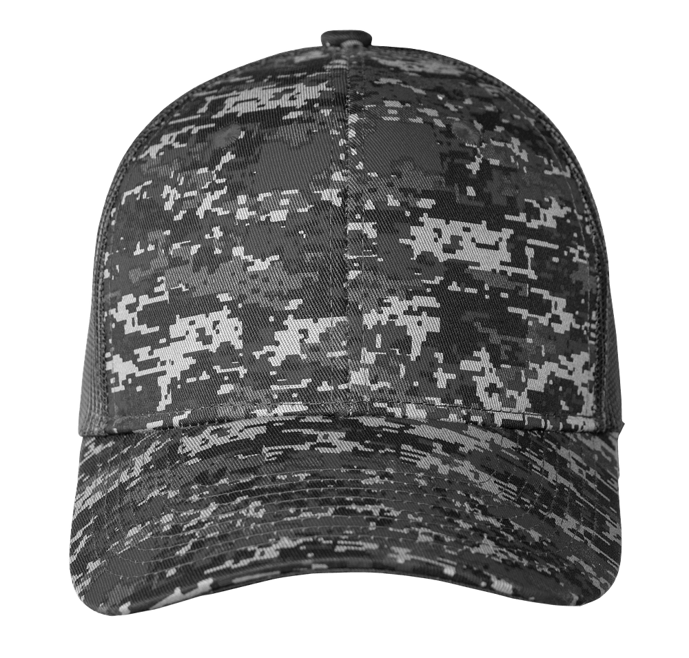 Port Authority Digital Camo Snapback Trucker Hat-default