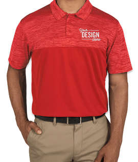 Augusta Tonal Heather Performance Polo - Color: Red