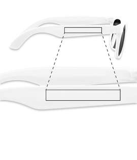 Single-Tone Matte Sunglasses - Color: White