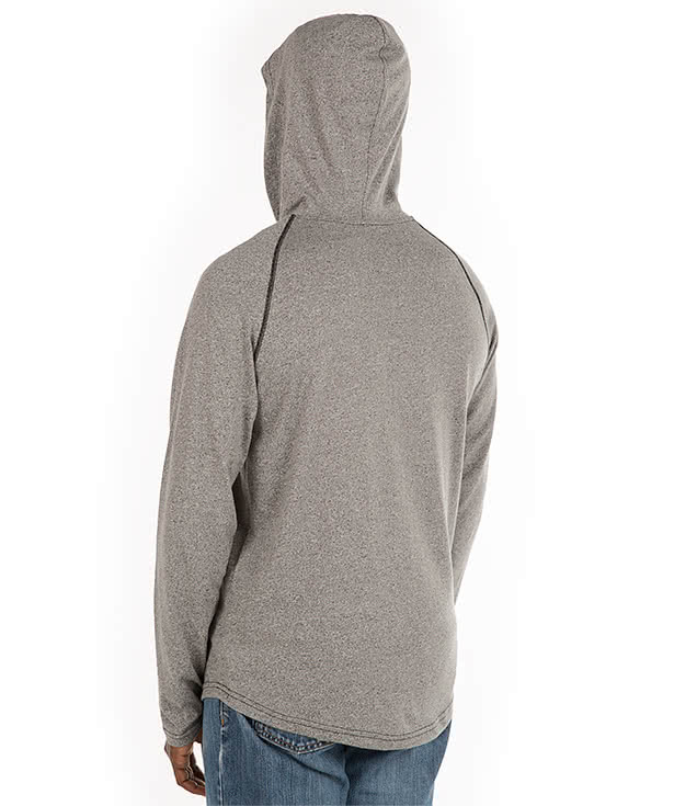 Next Level Hooded Melange Long Sleeve T-shirt