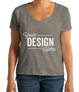 Next Level Women's Festival High-Low T-shirt - Color: Ash