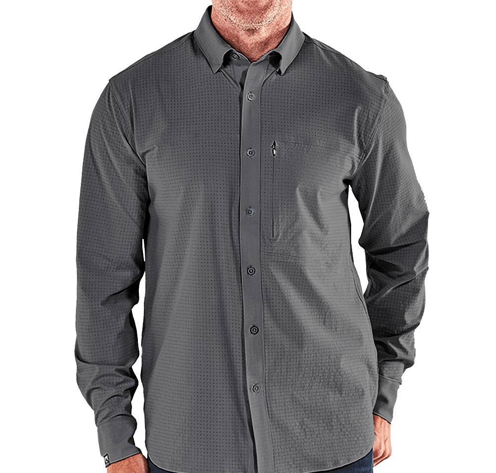 Storm Creek Naturalist Recycled Long Sleeve Woven Shirt - Embroidered-default