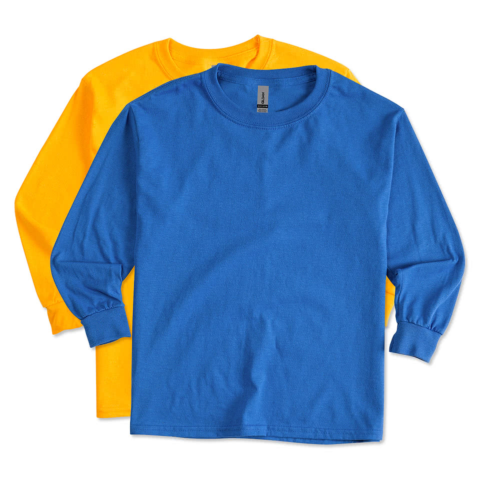 Canada - Gildan Youth 100% Cotton Long Sleeve T-shirt