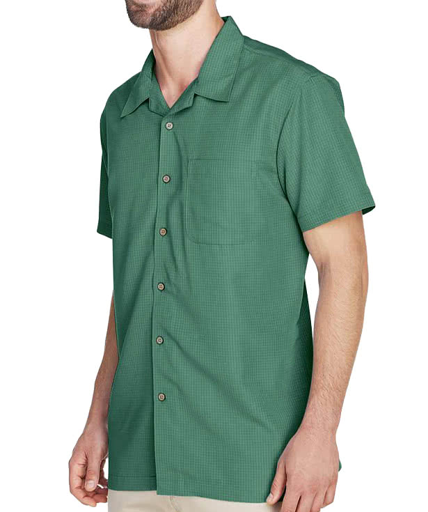 Harriton Barbados Textured Camp Shirt