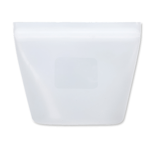 FreshKeep Platinum Silicone 8.5 oz. Leakproof Food Storage Pouch in Clear