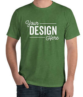 Royal Apparel USA-Made Organic Eco 50/50 T-shirt - Color: Heather Kiwi