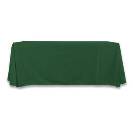 Full Color 6' Poplin Throw Tablecloth - Color: Hunter Green