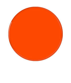 Full Color 1" Round Laminated Plastic Lapel Pin - Color: Orange