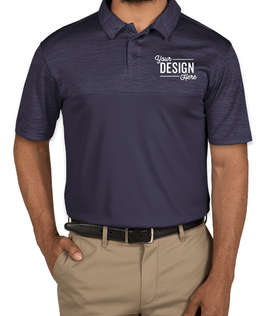 Augusta Tonal Heather Performance Polo - Color: Navy