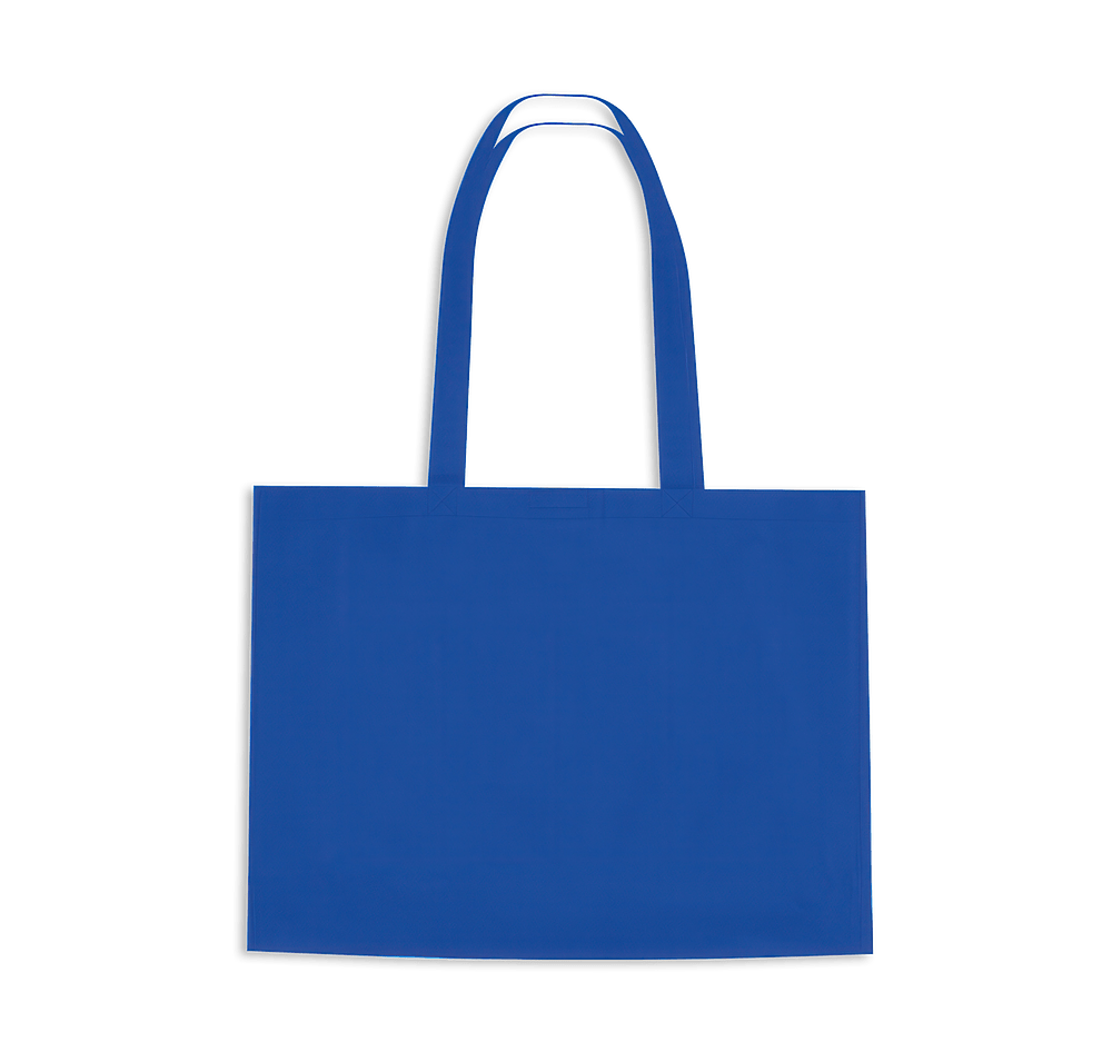Non-Woven Shopper Tote Bag with Hook and Loop Closure-default