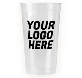 32 oz. Plastic Stadium Cup - Color: Icee Clear