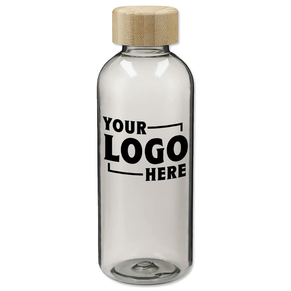 22 oz. Sona Recycled Water Bottle with Bamboo Lid