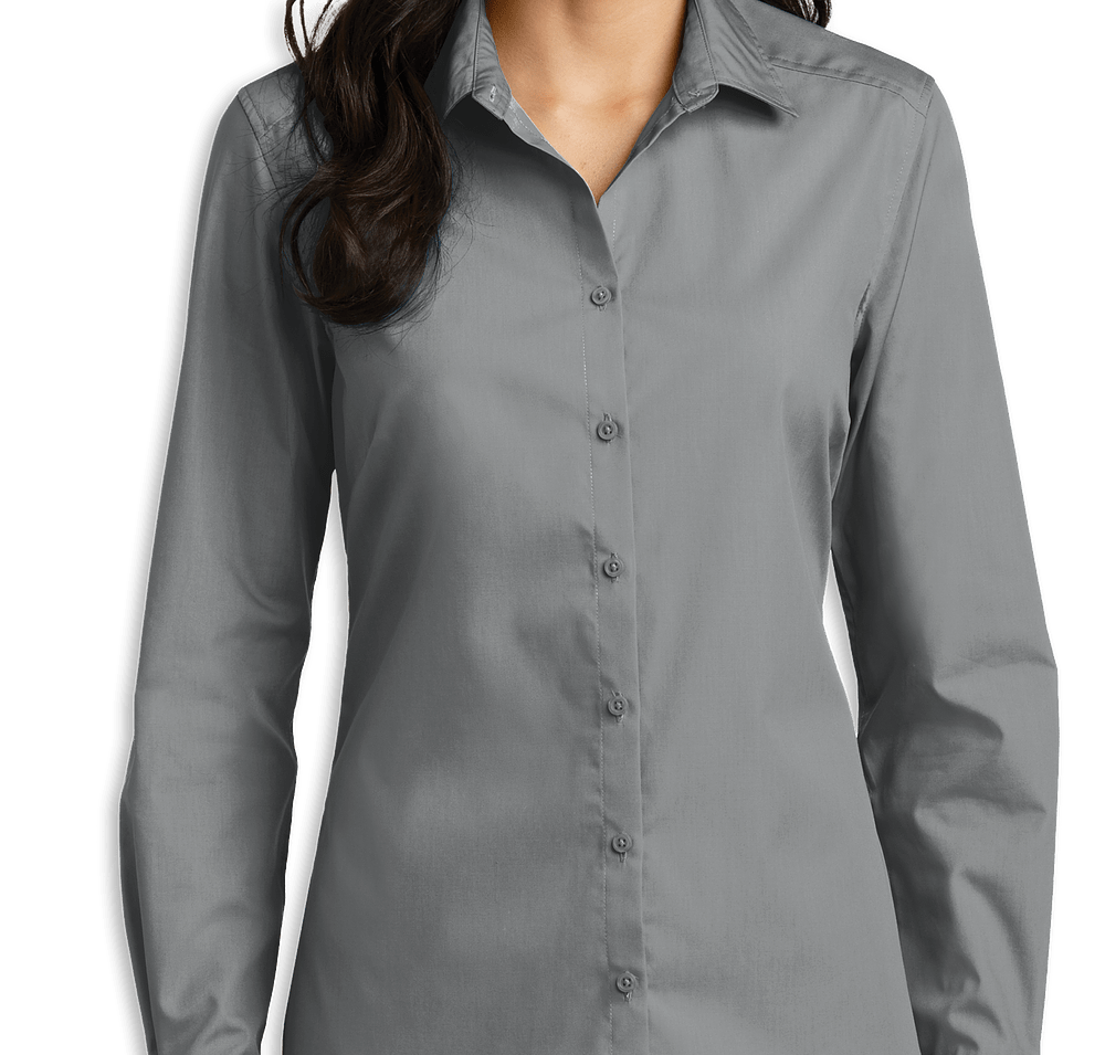 Port Authority Women's Carefree Poplin Dress Shirt - Printed-default