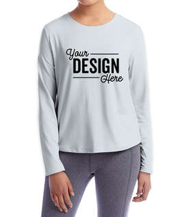 Champion Women's Sport Soft Touch Long Sleeve Performance Shirt - Color: Collage Blue
