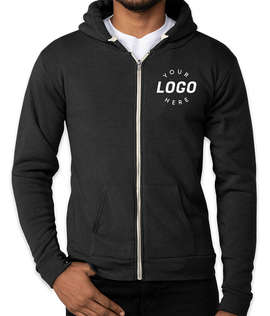Royal Apparel USA-Made Organic Eco Zip Hoodie - Color: Shadow