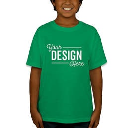 Canada - Gildan Youth DryBlend 50/50 T-shirt - Color: Irish Green