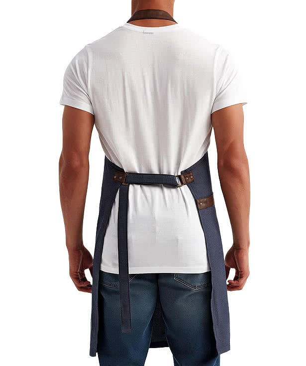 Artisan Collection Annex Oxford Full Length Pocket Apron - Embroidered