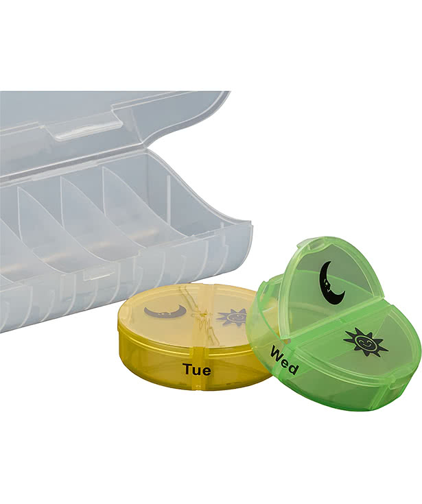 7 Day Recycled Travel Pill Organizer
