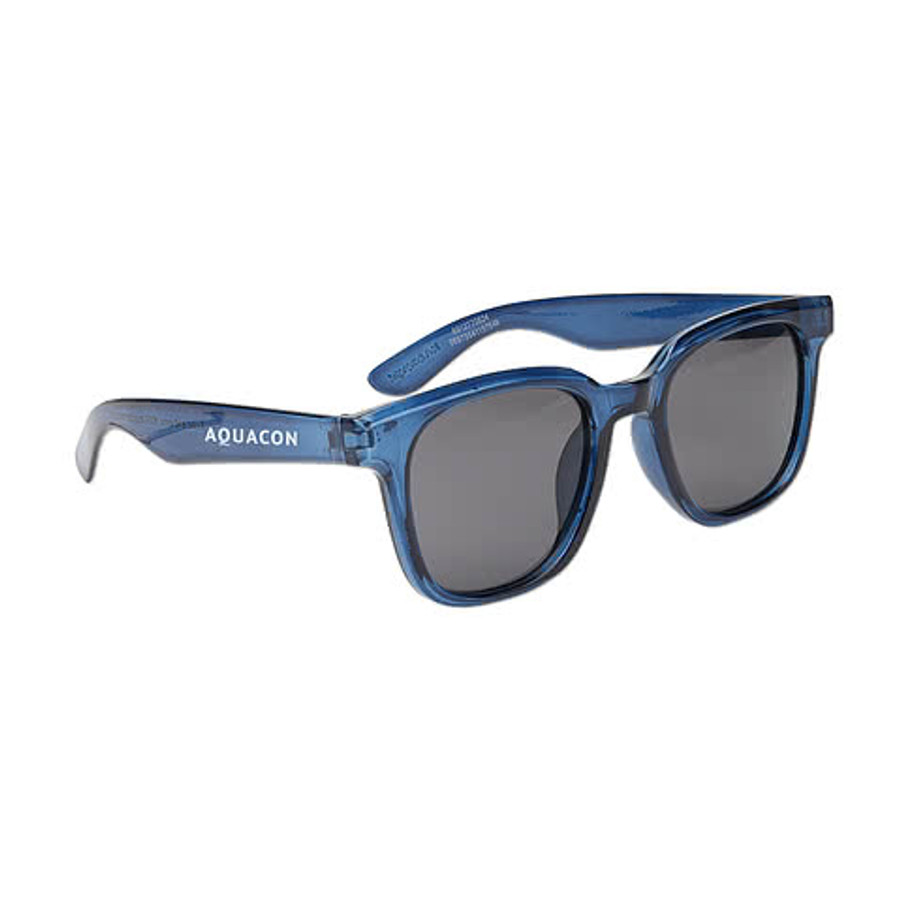 Zander Recycled Sunglasses in Translucent Red with Smoke